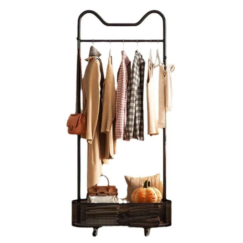 Simple Cream Coat Rack for Bedroom Space Saving Stable Structure Long Lasting Easy to Use Reinforced Frame Easy Assembly