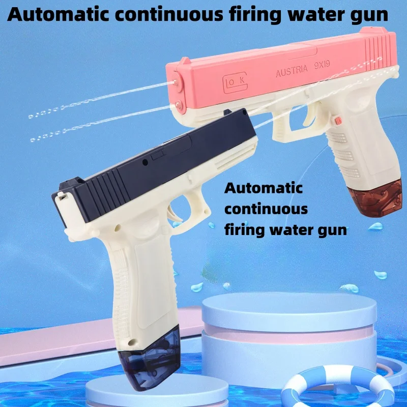 HW Glock Clip Version of Bullet Drum The Electric Water Gun New Outdoor Game Child Design Shooting Summer Game Pistol Kids Toys