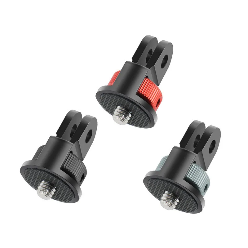 Adaptador de trípode de tornillo de 1/4 pulgadas, soporte de montaje giratorio 360 para Go Pro 13 12 11 10 9 8 Insta360 One X2 X3 X4 accesorios de cámara DJI