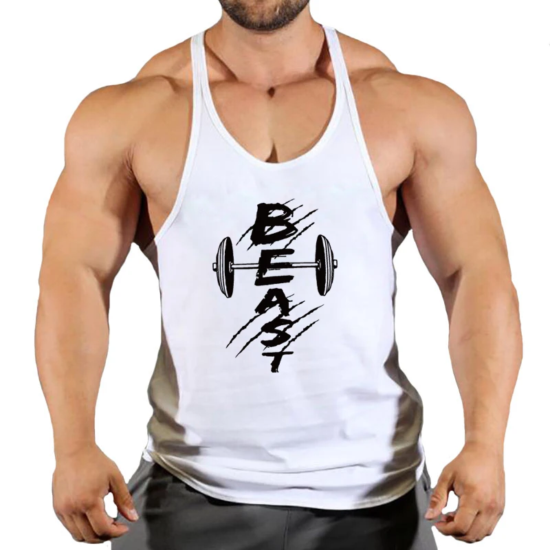 Fashion Workout Sports Shirt Fitness Top Men Gym Tank Top Clothing Mens Bodybuilding Brand Vest Muscle Sleeveless Singlets