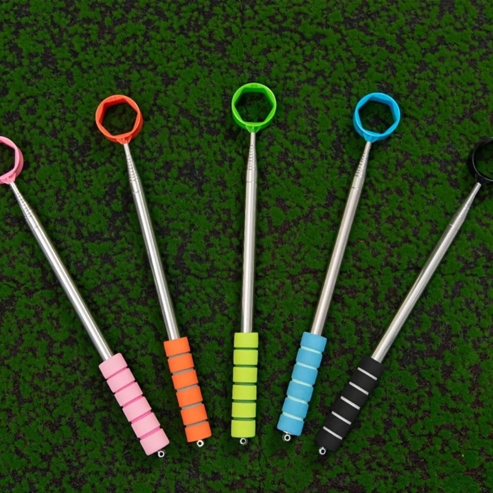 1 Piece Retractable Golf Ball Pick-Up Tool, 9-Foot Stainless Steel Grabber, Adjustable and Durable Golf Accessory for Golf Courses and Practice, Ideal Gift for Golf Enthusiasts