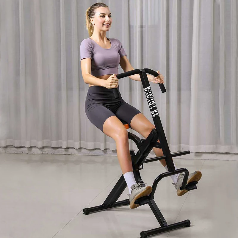 Como visto na tv passeio treinador ereto cavalo agachamento assist row abdominal crunch equitação máquina de exercício