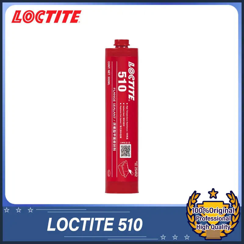 

Герметик LOCTITE, 510, 300 мл, розовый, высокотемпературный, плотно прилегающий, жесткий, 1 шт.