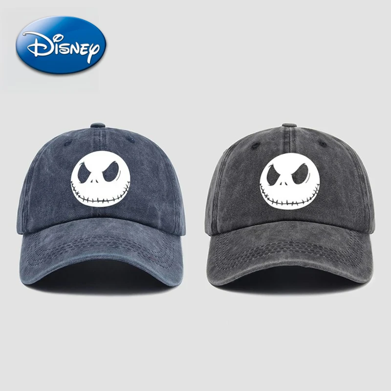 

Jack Skellington Baseball Cap Disney The Nightmare Before Christmas Cute Cartoon Casual Sun Hat Breathable Adjustable Peaked Cap