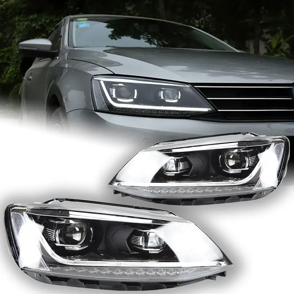 s for VW Headlight Projector Lens 2011-2019 MK6 Dynamic Signal Head Lamp LED Headlights Drl Automotive Accessorycustomcustom