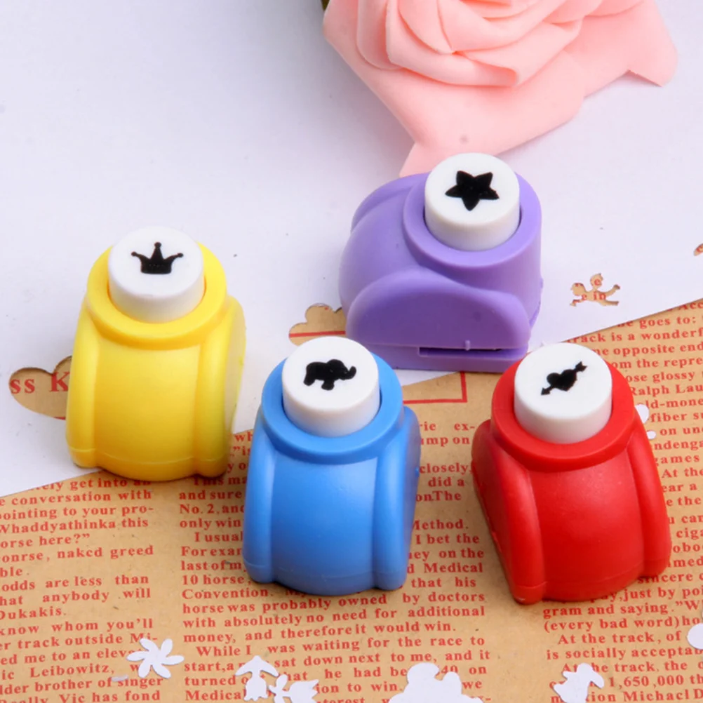 12 Pcs Hole Punch Craft Paper Punches Manual Scrapbooking Punching Machine