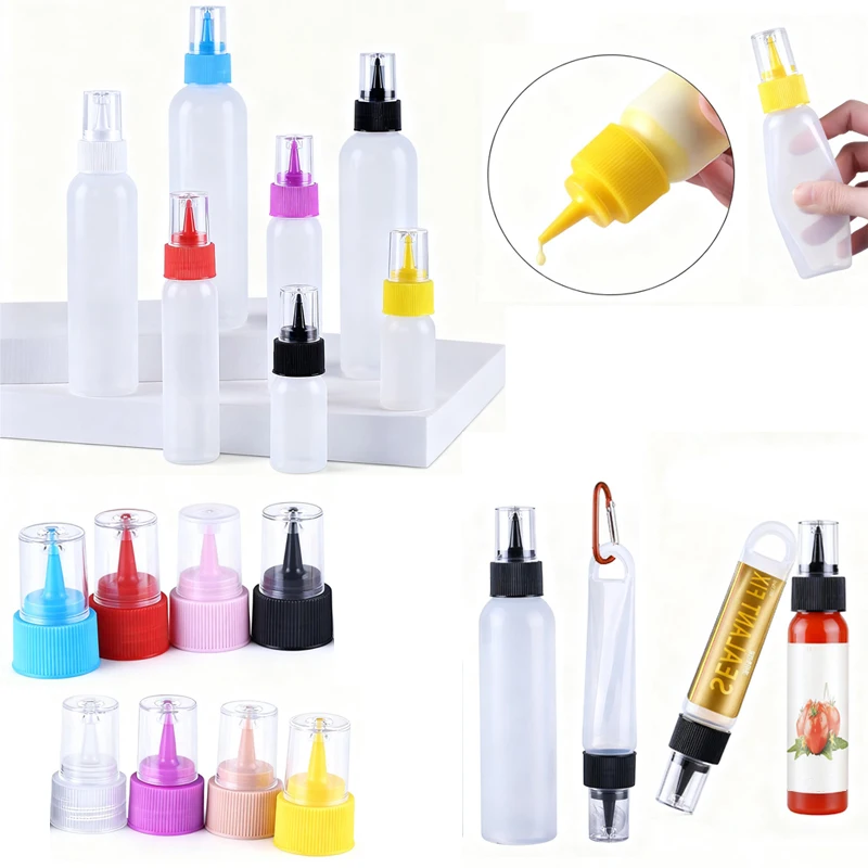 

30 шт. портативный мини-ПЭ пластиковый аппликатор 30-120 мл бутылки с клеем бутылки с глазурью для печенья бутылка для писателя для жидких чернильных красок
