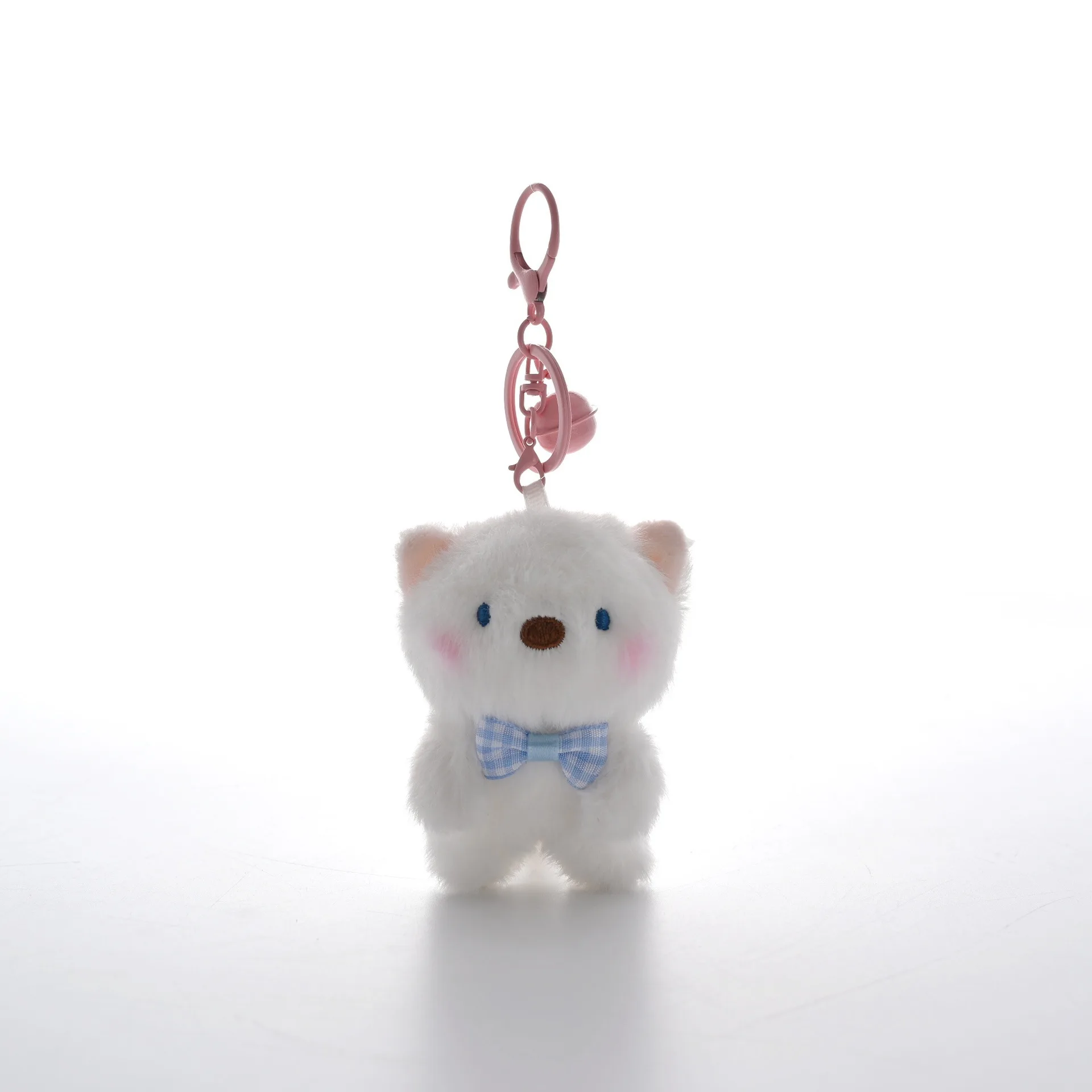 Filhote de cachorro dos desenhos animados família cavalo feliz boneca de pelúcia pingente chaveiro bonito gema de ovo pato realista pelúcia animal pingente saco decoração presentes