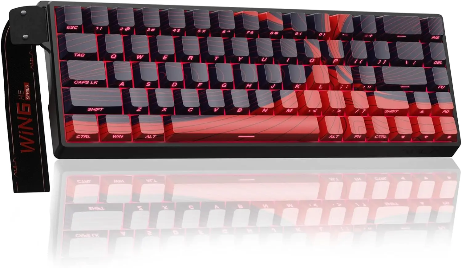 Hall Effect Gaming Keyboard with Magnetic Switch, Adjustable Actuation, 8KHz Polling Rate, Fast Trigger, RGB Backlit, 60% Compact Wired Keyboard