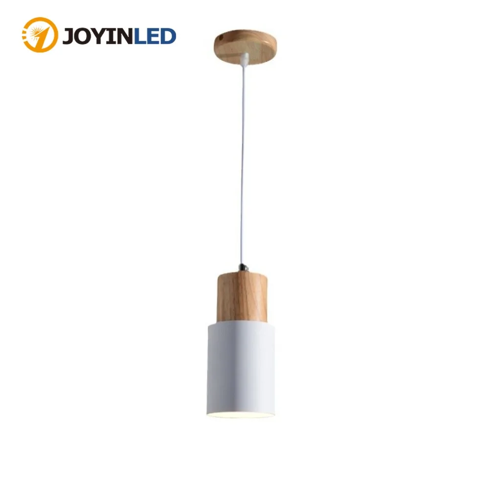 JOYINLED 1Pcs White Minimalist Chandelier Bedroom Bedside Lamp Modern Nordic Restaurant Single Head Small  Bar Counter