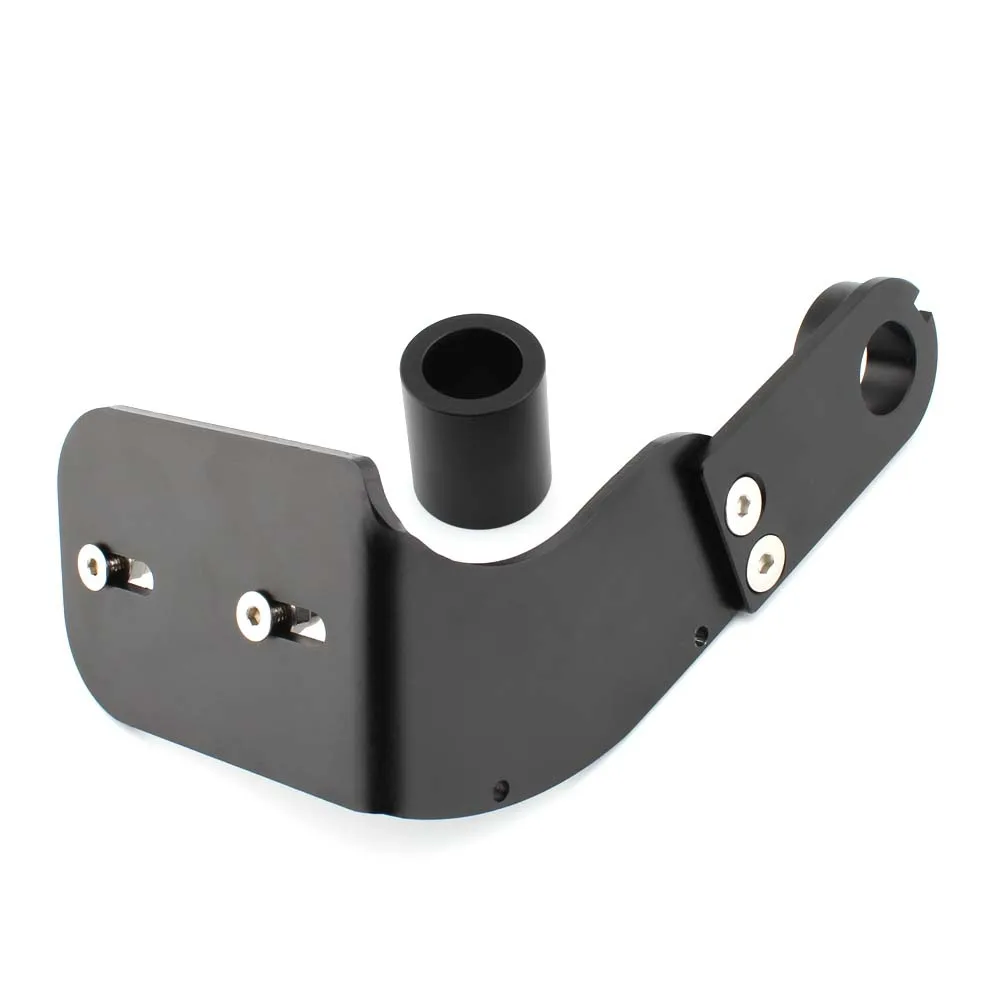Motorcycle Black Modified Side Mount License Plate Bracket Holder For Harley Softail Fat Boy Breakout Dyna Street Bob 2018-2023