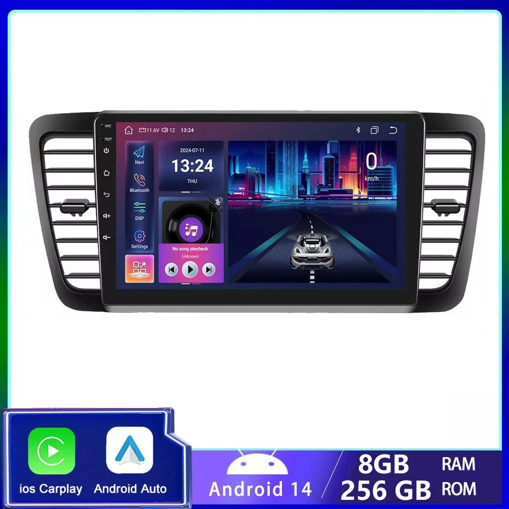 

Android 14 Car Radio For Subaru Outback 3 Legacy 4 2003-2008 2009 Carplay Stereo Player Autoradio WIFI GPS Navigation Stereo