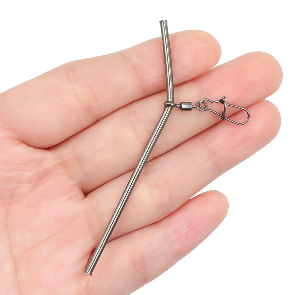 5Pcs Angeln Balance Anschlüsse 5/7/9CM Kleine Stil Messing Rohr Angelgerät Anti-Tangle Feeder boom Fisch Zubehör – Detail 5