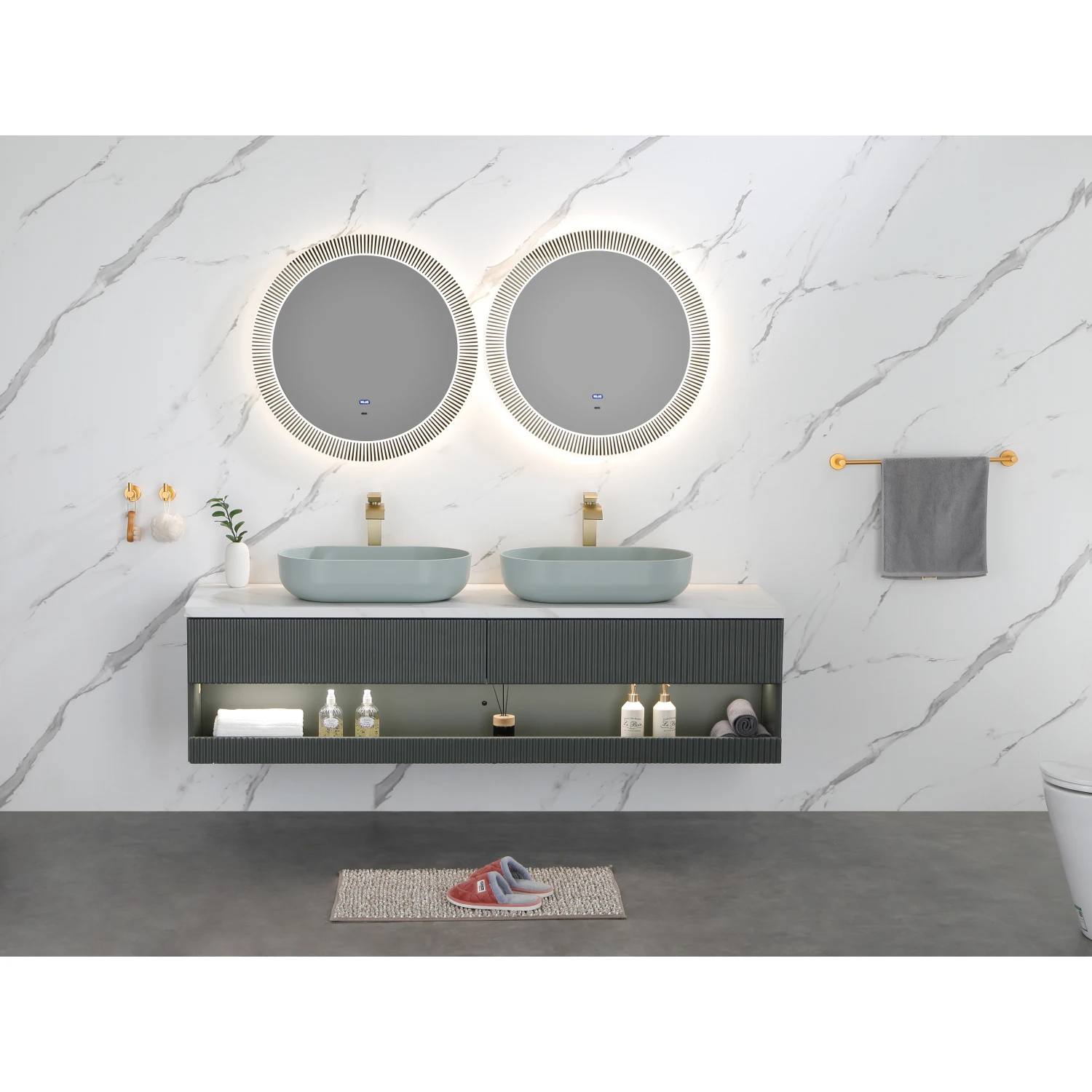 

Modern Oval 24"x14" Above Bathroom Vessel Sink, Bathroom Sink for Lavatory Vanity Cabinet