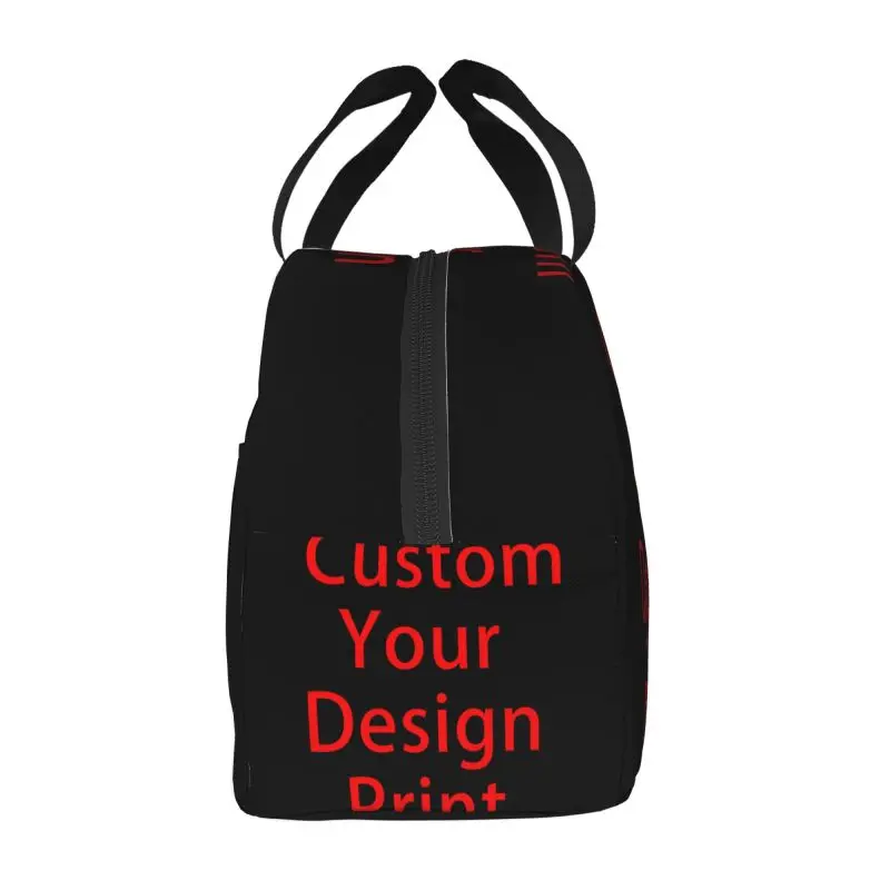 Custom Your Design Lunch Box Women Customized Thermal Cooler Food Insulated Lunch Bag Kids School Children Picnic Tote Bags