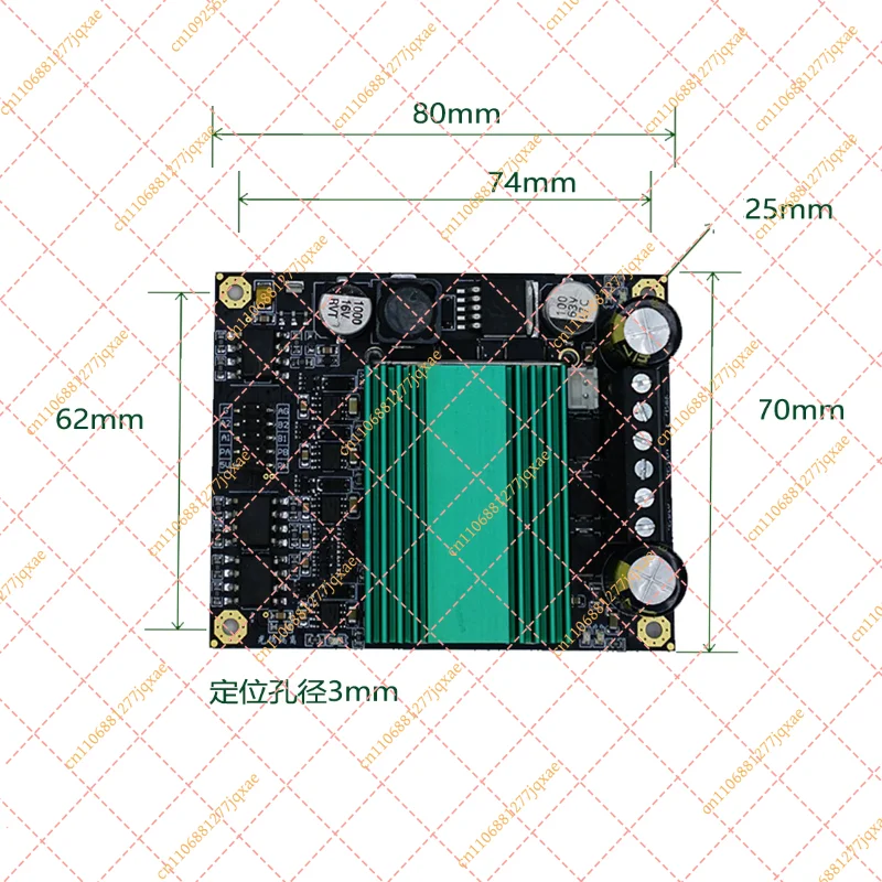 DC 12V-48V 100A Dual Channel Motor Driver Module, H-Bridge Speed Controller with Optocoupler Isolation