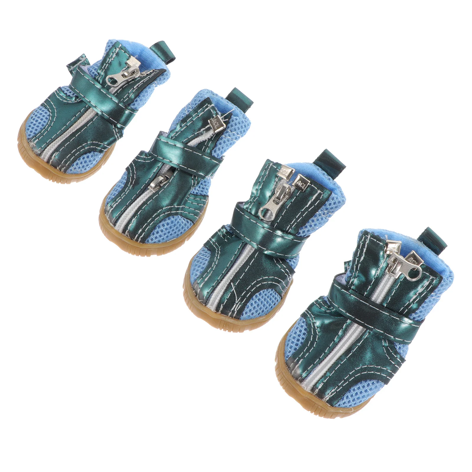 

4Pcs Breathable Dog Winter Shoes with Non-Slip Tpr Sole Adjustable Waterproof Paw Protector for Cold Snowy Weather Outdoor