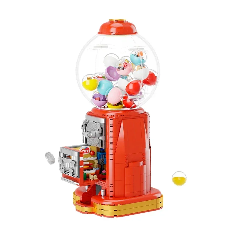 1000PCS Building Blocks Toys Ceative Lucky Twist Egg Machine Puzzle Match Toy Tabletop Decoration Gift for Childrens