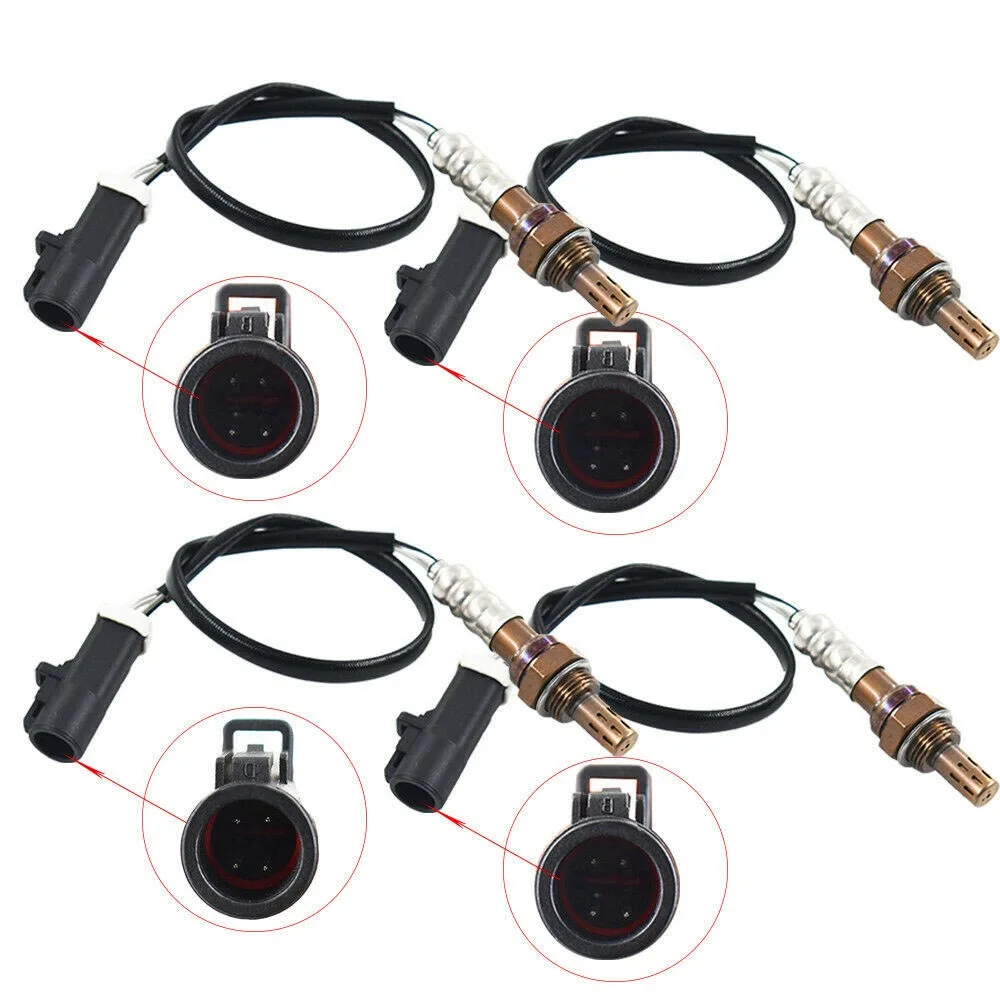 4pcs 234-4046 O2 Oxygen Sensor set for 1995-2010 Ford Mustang 3.8L 4.0L 4.6L 5.0L 5.4L Aftermarket Parts, 3 Month Warranty