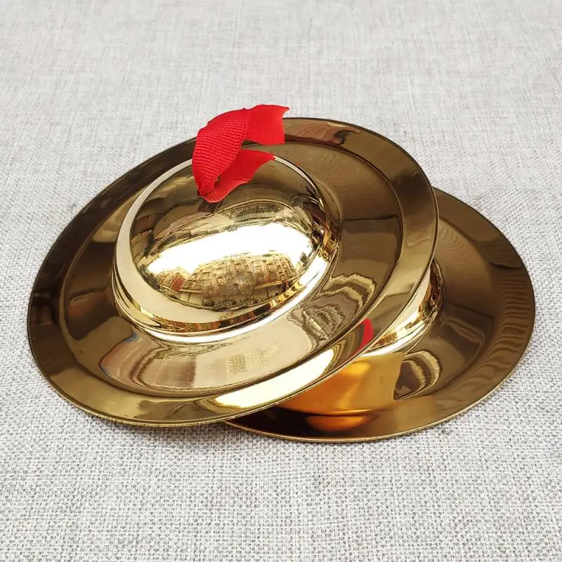 

1 Pair 16cm Finger Cymbal Brass Dancing Musical Instrument Cymbals Drum Diameter Rhythm Percussion For Parties