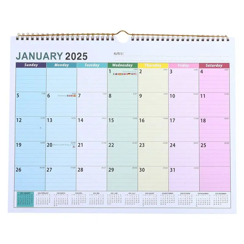 

Appointment Hanging Calendar English Calendar 2025-2026 Wall Pendant Paper Calendar Monthly Calendar For Home Office