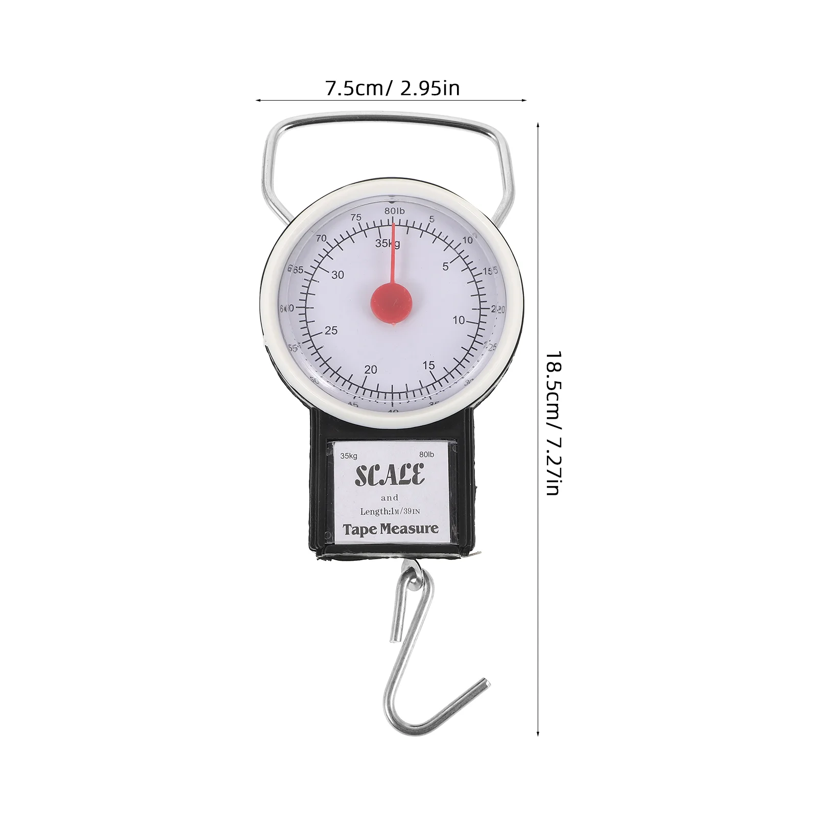 Imagem -02 - Balança Portátil de 35 kg Balança Suspensa Resistente para Bagagem de Viagem ao ar Livre