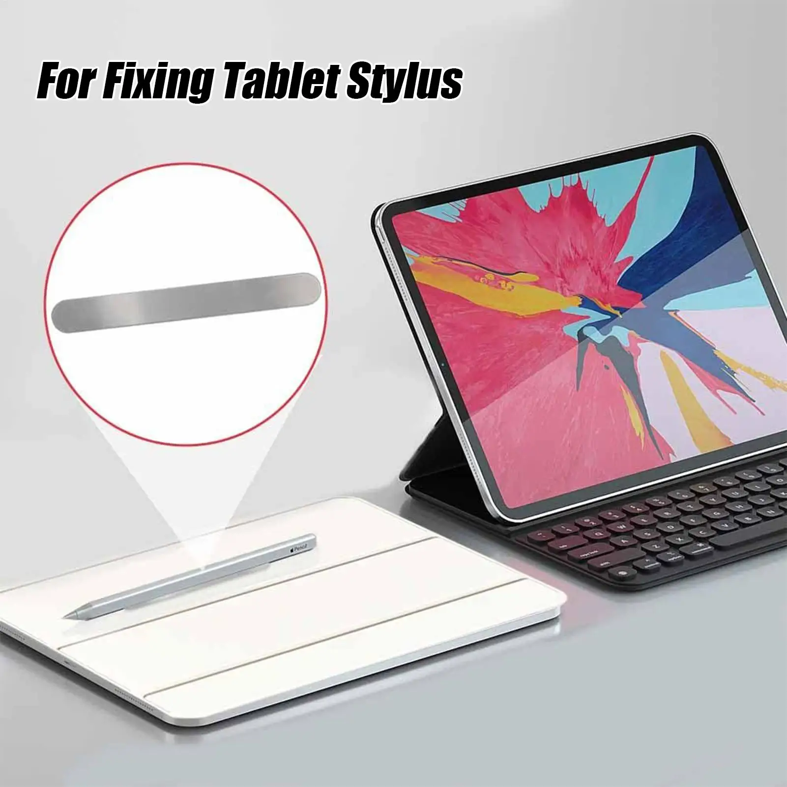 لوحة معدنية مغناطيسية للتركيب 10 قطع قابلة لإعادة الاستخدام لوحات معدنية لاصقة مغناطيسية لمكتب السيراميك ورف طاولة الحائط الزجاجي #6