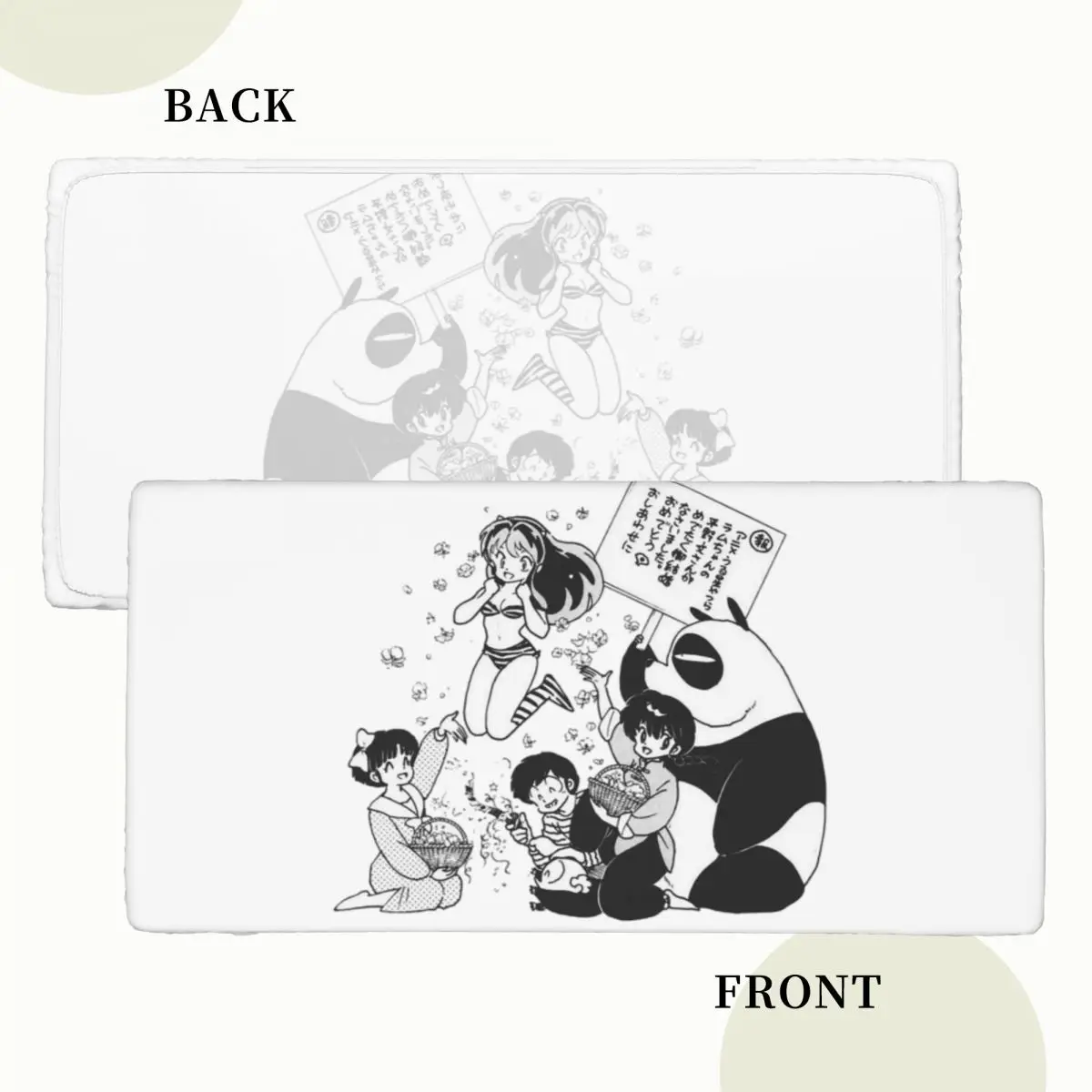 Ranma 1/2 And Urusei Yatsura Anime Custom Rectangular Tablecloth Oilproof Table Cover for Dining Events Table Cloth
