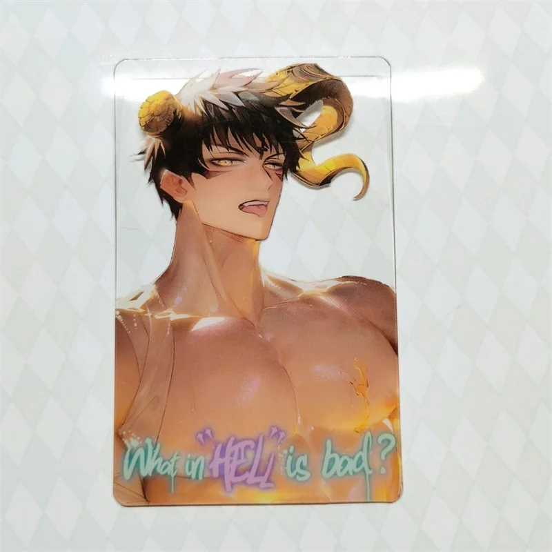 What In Hell Is Bad Satan Mammon Leviathan Beelzebub 코스프레 카드 투명 아크릴 피규어 카드 4개/세트 액세서리 소품