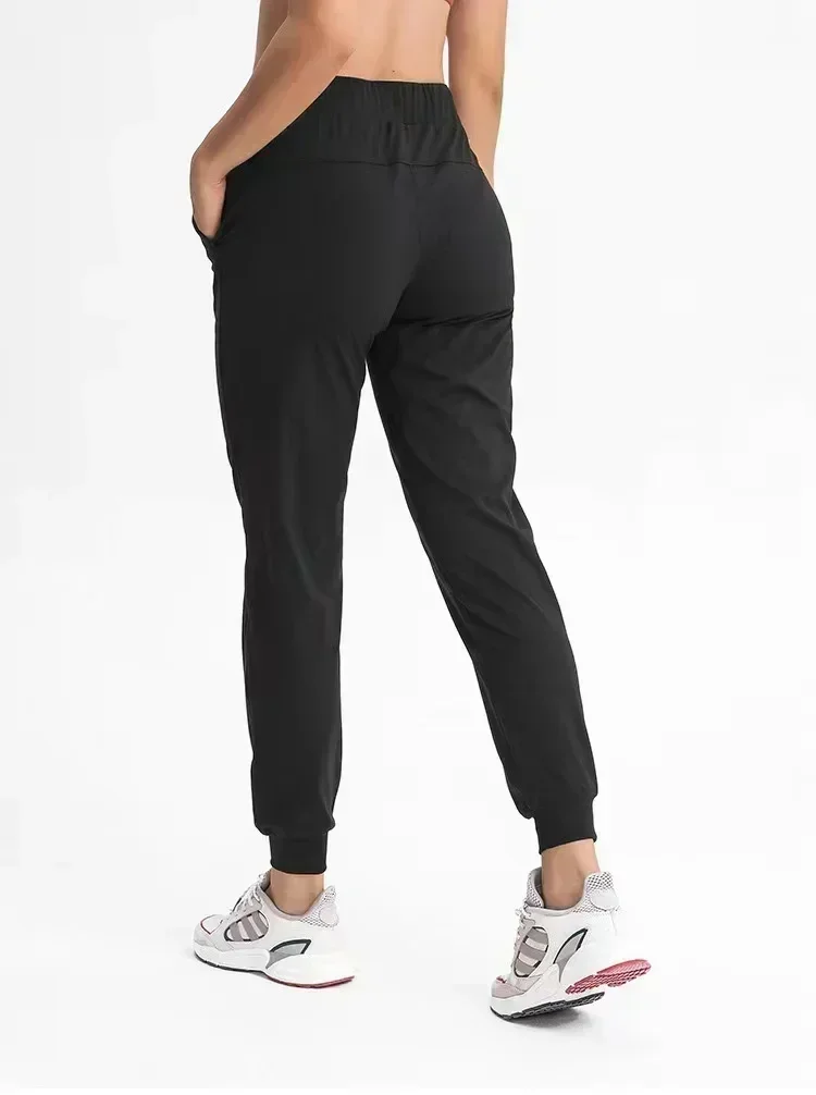 Lemon-Pantalones deportivos elásticos para mujer, ropa holgada con bolsillos laterales, longitud hasta el tobillo, de camuflaje, para entrenamiento, Yoga y Fitness