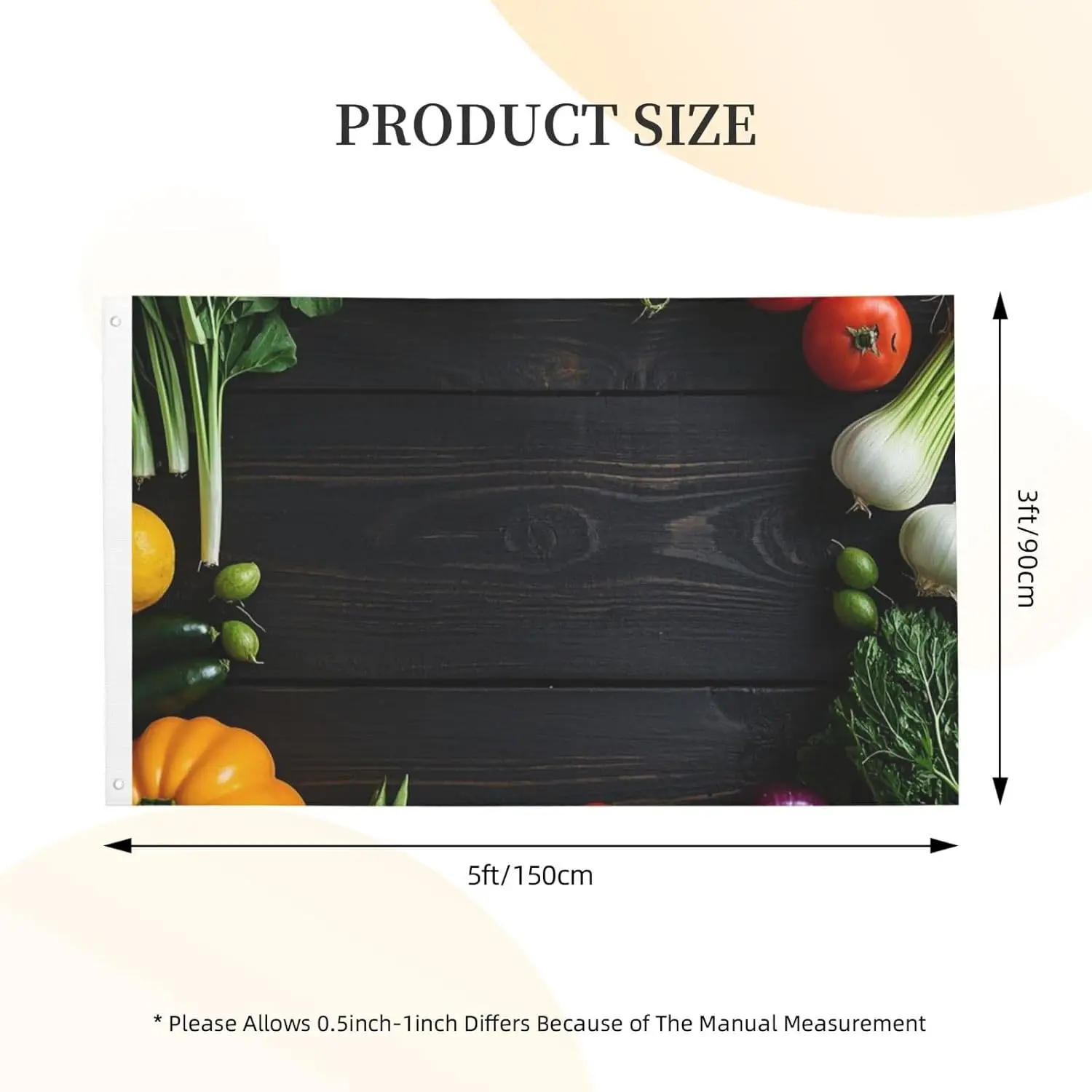 Flagicts 100% Polyester Various vegetable agriculture Flag