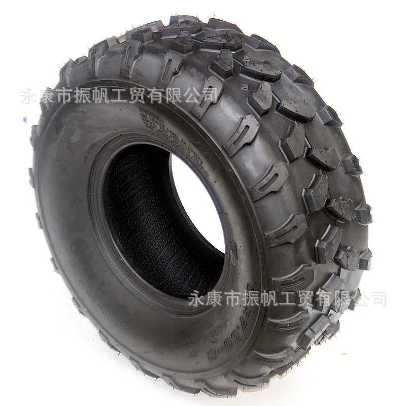 ATV Tires 19x7.00-8 Front & 18x9.5-8 Rear, 8 Inch Snow Wheels for Sand Cart Kart Farm Vehicle, Durable Off-Road Rubber