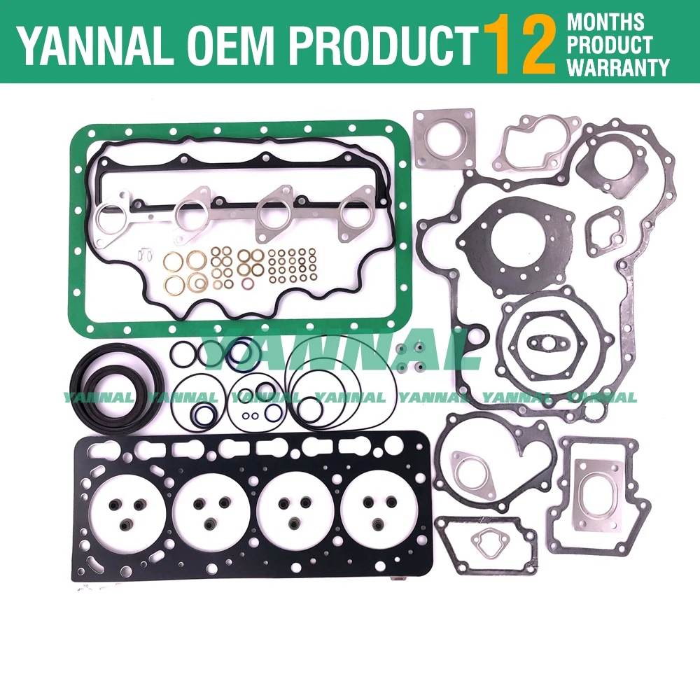 V3300 V3300DIT Full Overhaul Gasket Kit For Kubota Bobcat S220 S250 S300 T2250