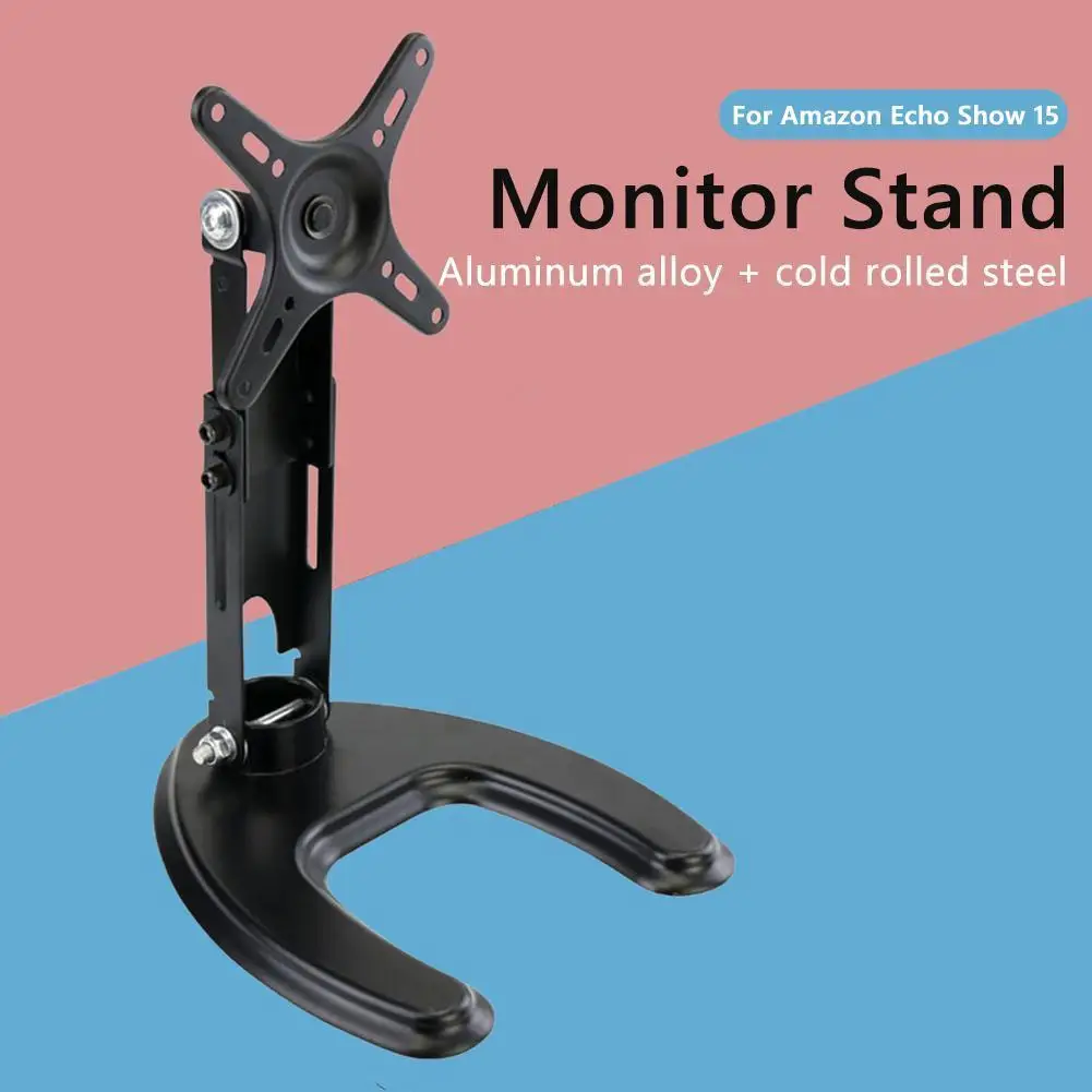 

Folding Desktop Stand Monitor Holder Screen Bracket Display Base Adjustable Height Waterproof for Echo Show 15