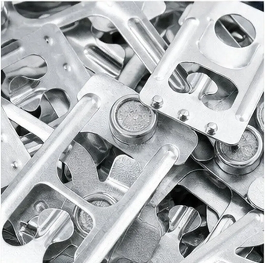 20Pcs Galvanized Pallet Rack Safety Clips Carbon Steel Rust Resistant Support Pins for Teardrop Pallet Racking System
