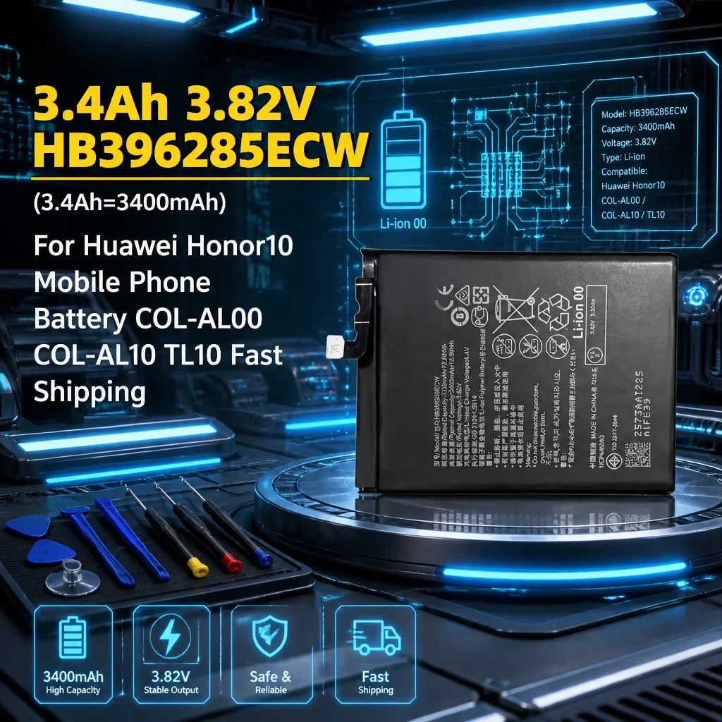 HB396285ECW Phone Battery 3400mAh 3.82V For Honor 10 COL-AL00 AL10 TL10 New In Stock