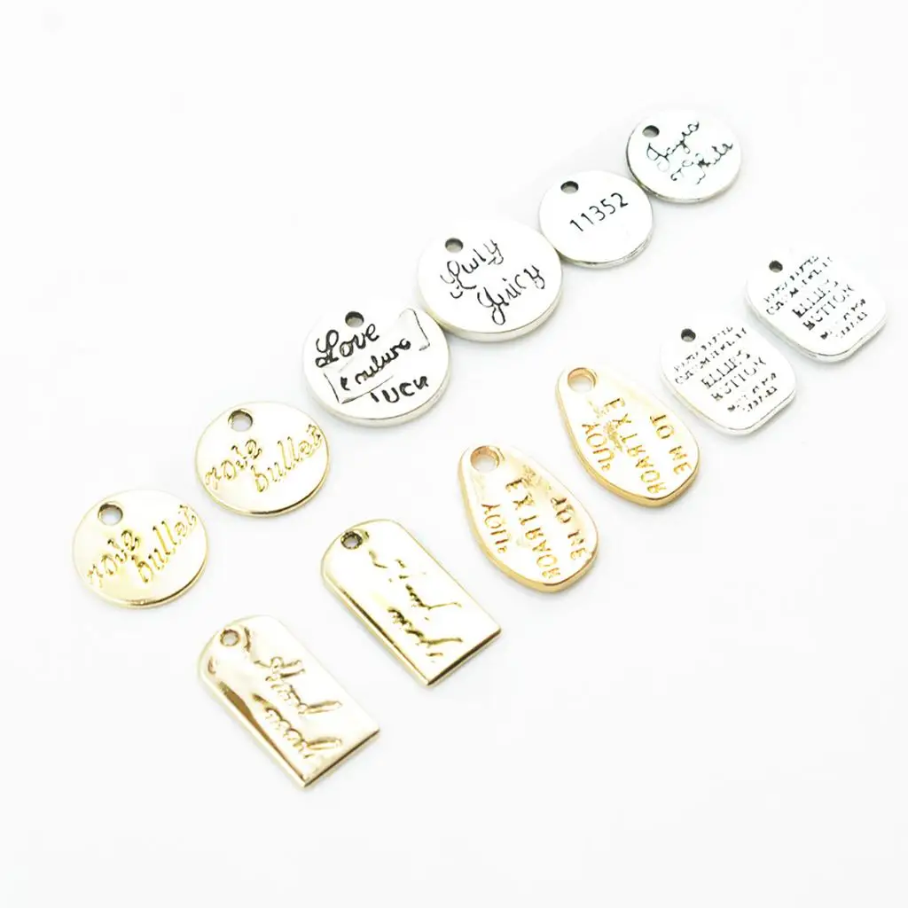 Random Alloy Metal Charms Pendant, for DIY Bracelet Necklace Jewelry Making Bracelet Earring