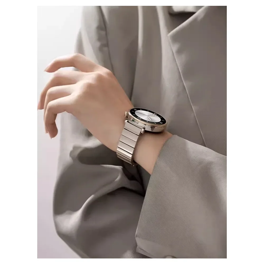 18 مللي متر حزام معدني أصلي لساعة هواوي GT5 Pro 42 مللي متر سوار بديل من الفولاذ المقاوم للصدأ لساعة هواوي 5/4 41 مللي متر معصمه