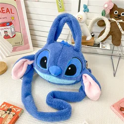 New Disney Stitch Plush Bag Children's Backpack Anime Lilo & Stitch Shoulder Bag Handbag Tote Bag Messenger Bag Birthday Gifts