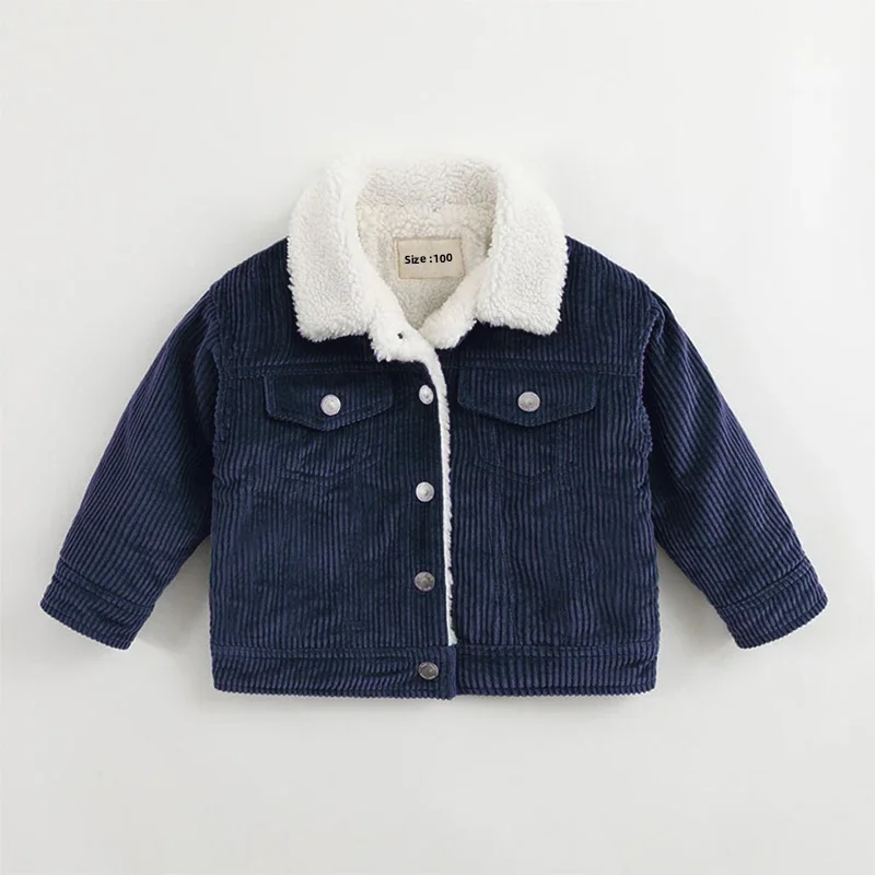 Kids Boy Jackets Autumn Winter Thicken Warm Coat Fashion Toddler Outerwear Clothing