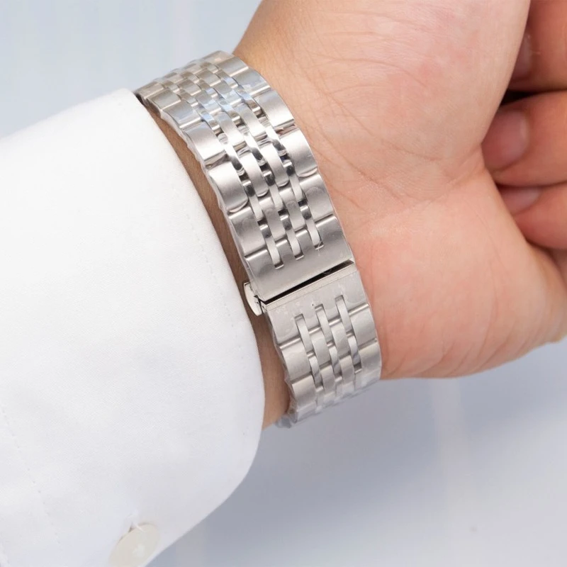 Nowe zegarki kwarcowe męskie luksusowe markowe sportowe w całości ze stali casual biznesowe męskie wodoszczelne zegarki wysokiej jakości