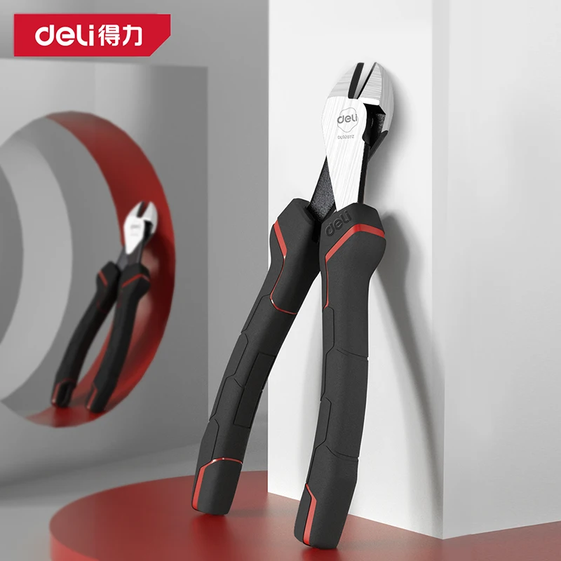 

Deli Diagonal pliers CR-V plastic pliers jewelry wire and cable cutter cutting side scissors tools