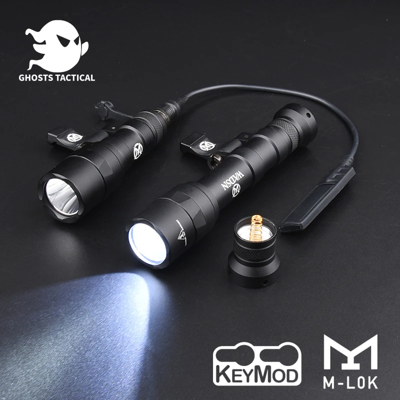 Tatical Airosft M300 M340 M600 M640 Weapon scout Light with Switch tail Constant Remote Hunting Mlok/keymod/Picatinny Mount LED