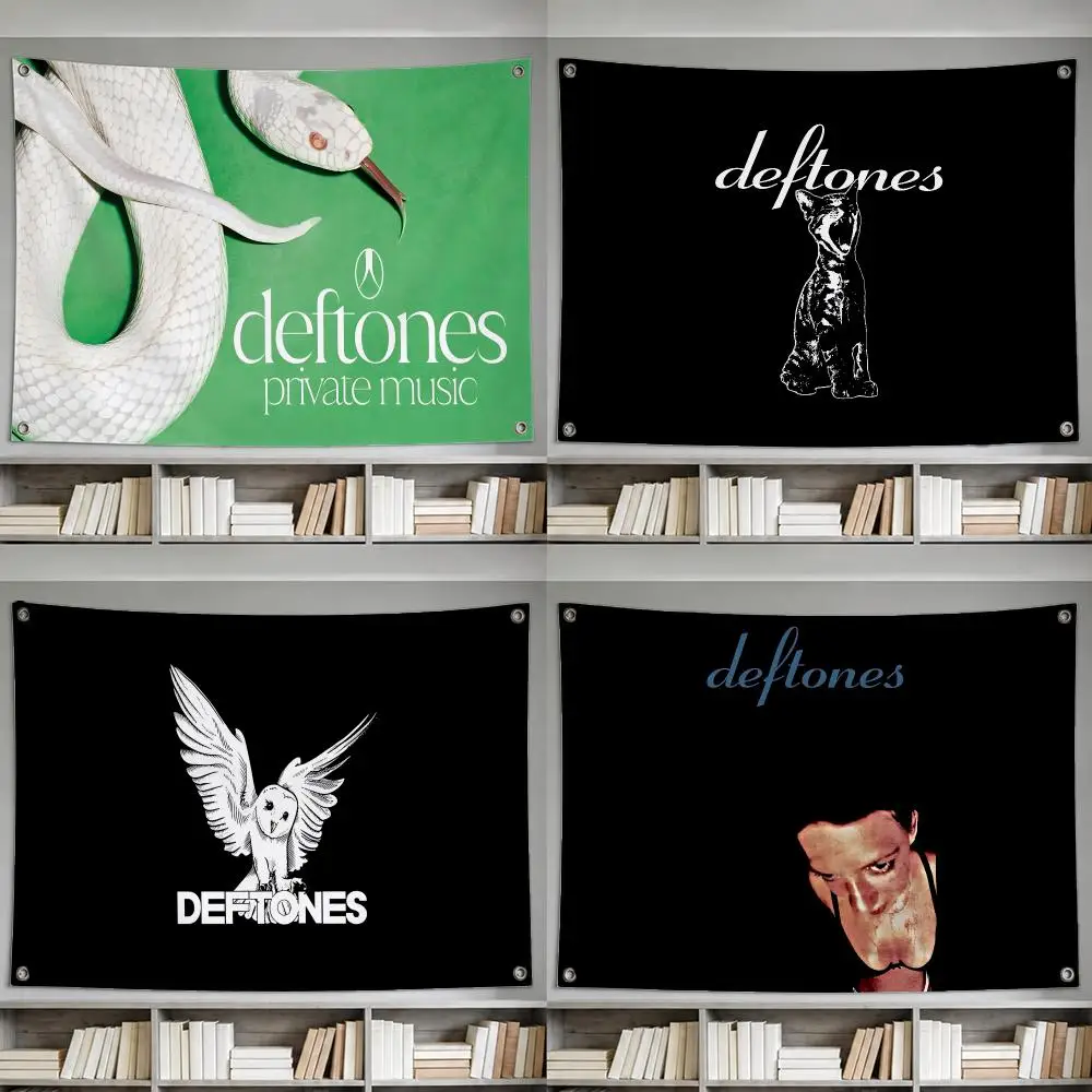 Band Deftones Flags decor flag banner,wall hanging flag,indoor outdoor wall decor,yard garden porch patio