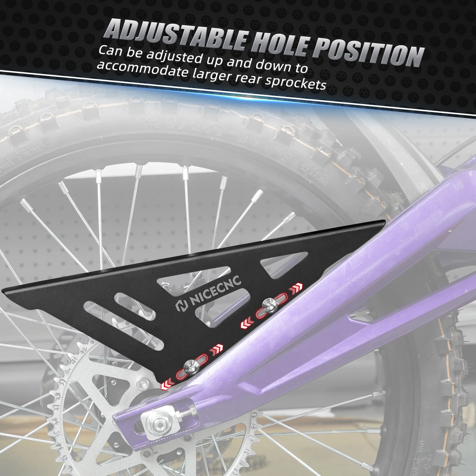 NICECNC For Surron Accessories light bee X S L1E Segway X160 X260 X 160 260 Chain Guard Sur ron Parts Electric Dirt Bike