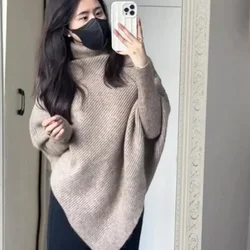 Turtleneck Winter 2024 Knitted Sweaters for Women Fall Clothes Light Attractive Autumn Thermal Youthful Trend Female Pullover