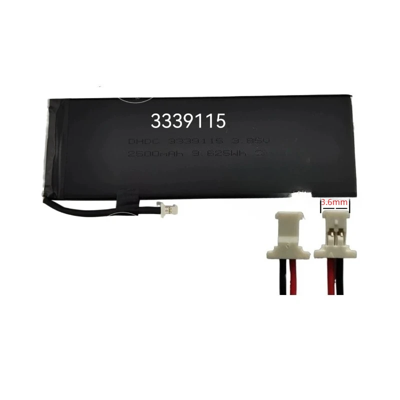 3339115 لـ NuPhy Air75 V1 V2 Air60 Air96 V2 60HE بطارية ليثيوم للوحة المفاتيح الميكانيكية ذات المحور المنخفض 3.85 فولت 2500 مللي أمبير في الساعة #3