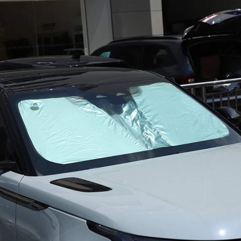

For Land Rover Range Rover Velar 2017-2024 Silver Tape Car Front Glass Anti-UV Sunshade Interior Car Accessories