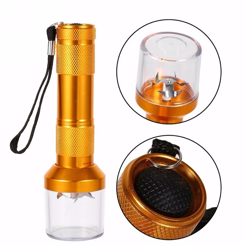 1PC Electric Tobacco Grinders Metal Herb Abrader Smoke Herb Cutter Cigarette Accessories Tobacco Grinder (Without Battery)