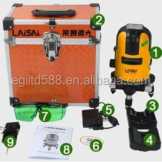 Professionele LSG649SPD Groen 5 Laser Level 5 Lijnen 1 Punt Kruislijnlaser Laser